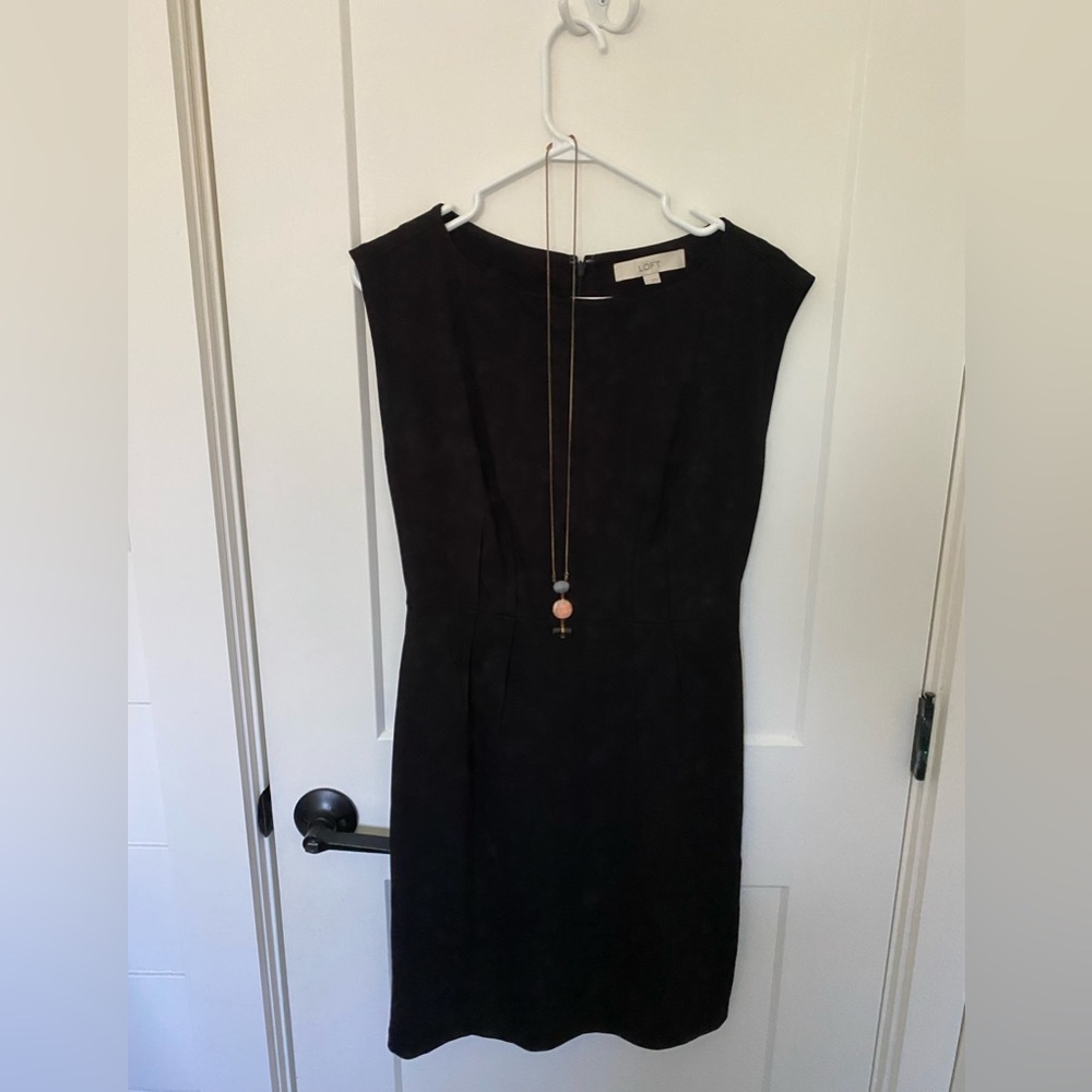 Womens Anne Taylor Loft black dress